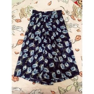 Japanese floral pants/skirt